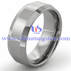 Beveled Tungsten Carbide Ring Picture