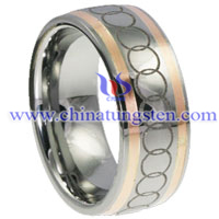 Carved Tungsten Carbide Ring Picture