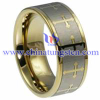 Celtic Tungsten Carbide Ring Bild