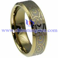 Celtic Tungsten Carbide Ring Bild