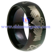 Celtic Tungsten Carbide Ring Bild