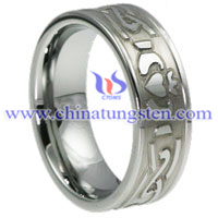 Celtic Tungsten Carbide Ring Bild