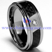 Tungsten Carbide Ring with Carbon Fiber Inlay Picture