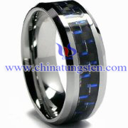 Tungsten Carbide Ring with Carbon Fiber Inlay Picture